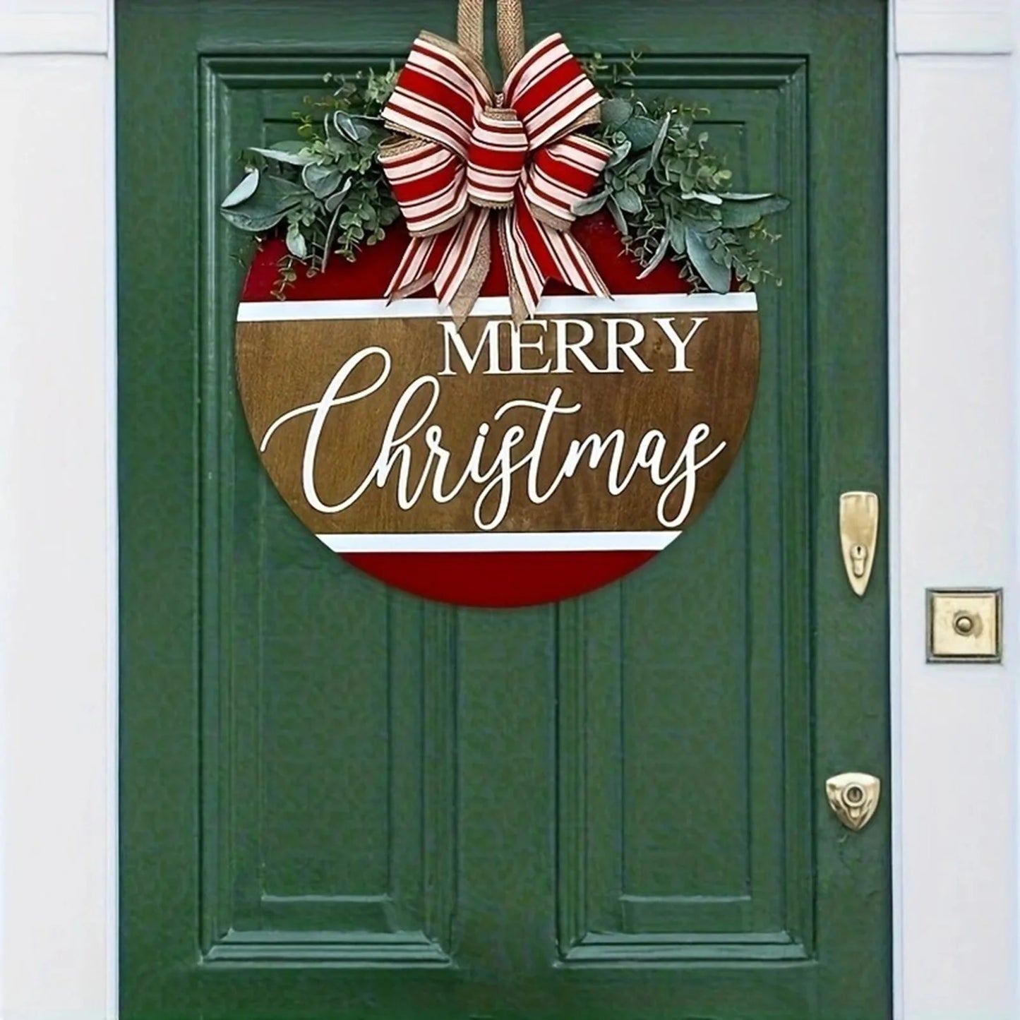 Christmas Door Sign Wooden