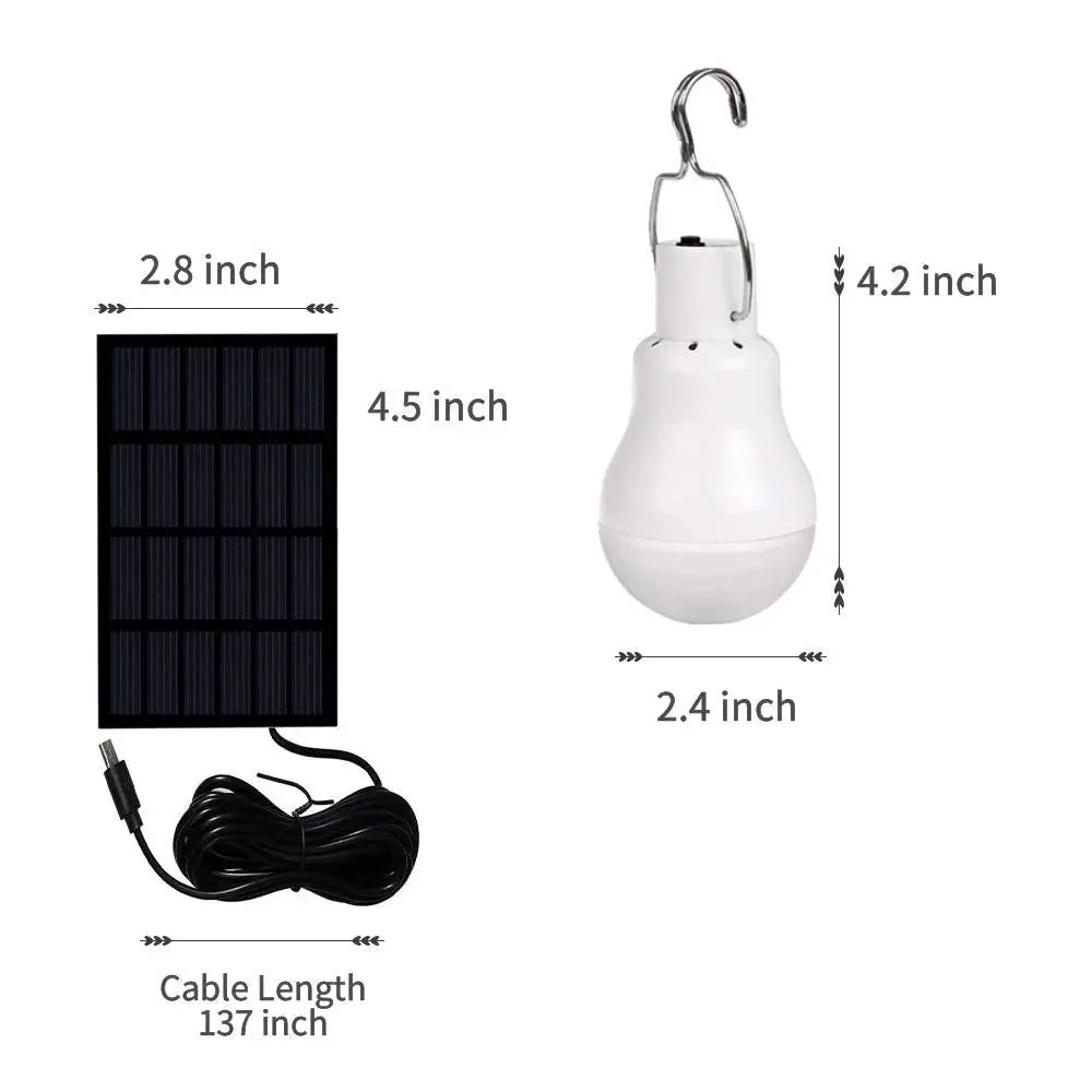 LED Solar Bulb Light Waterproof