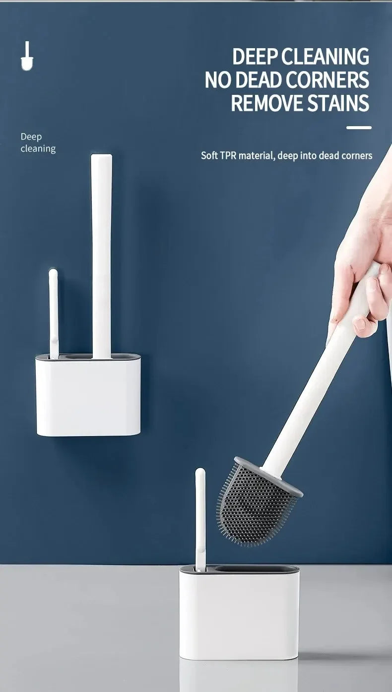 Wall Hanging Toilet Cleaning WC Brush Holder