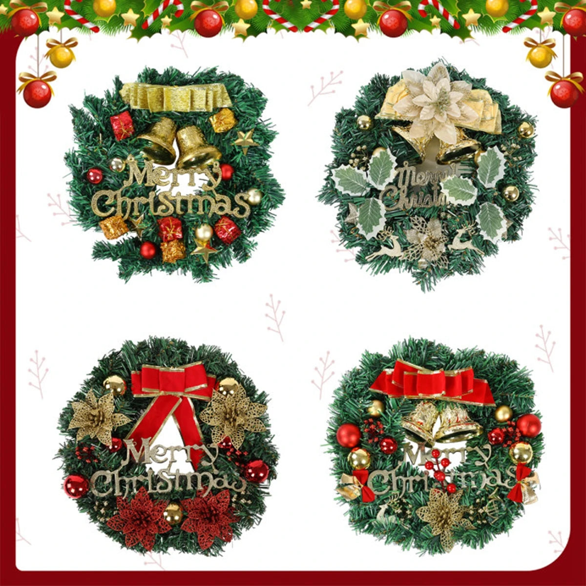 Christmas Wreath Door Garland