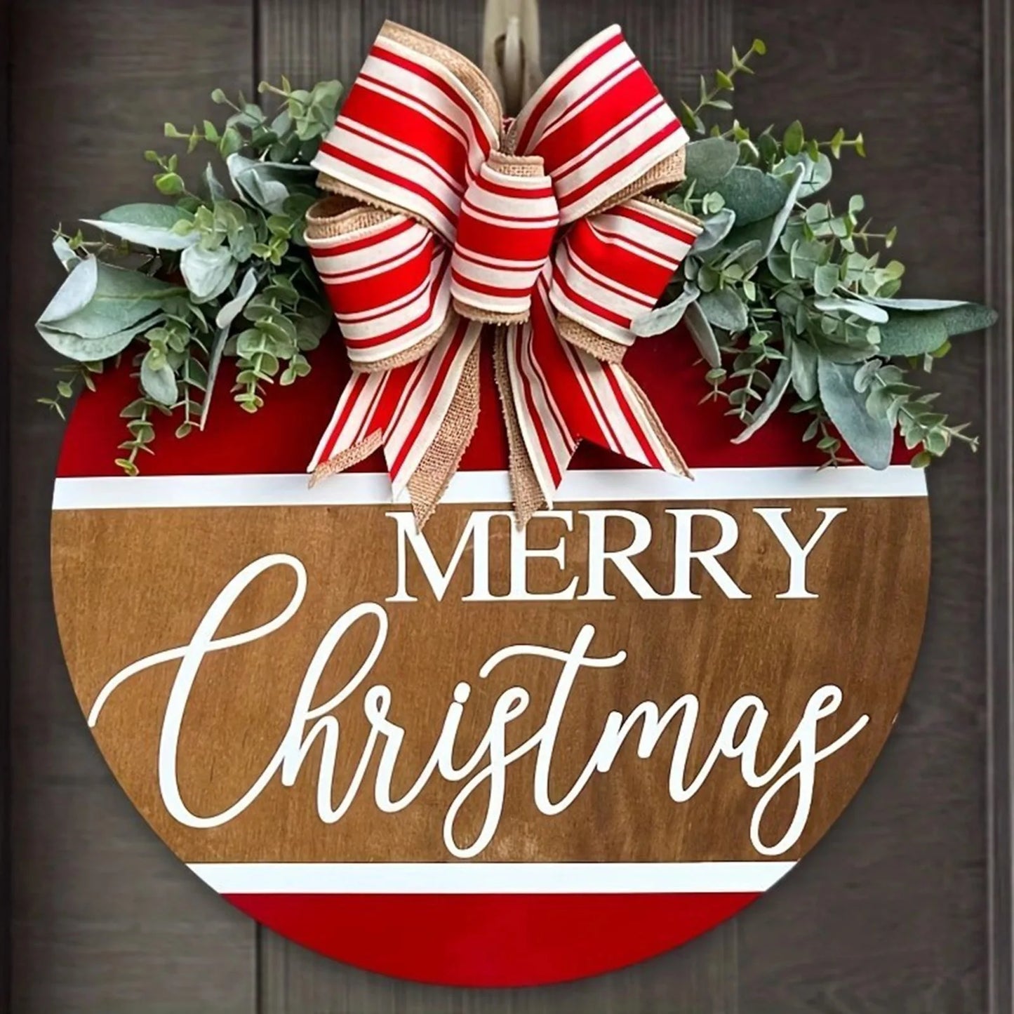 Christmas Door Sign Wooden