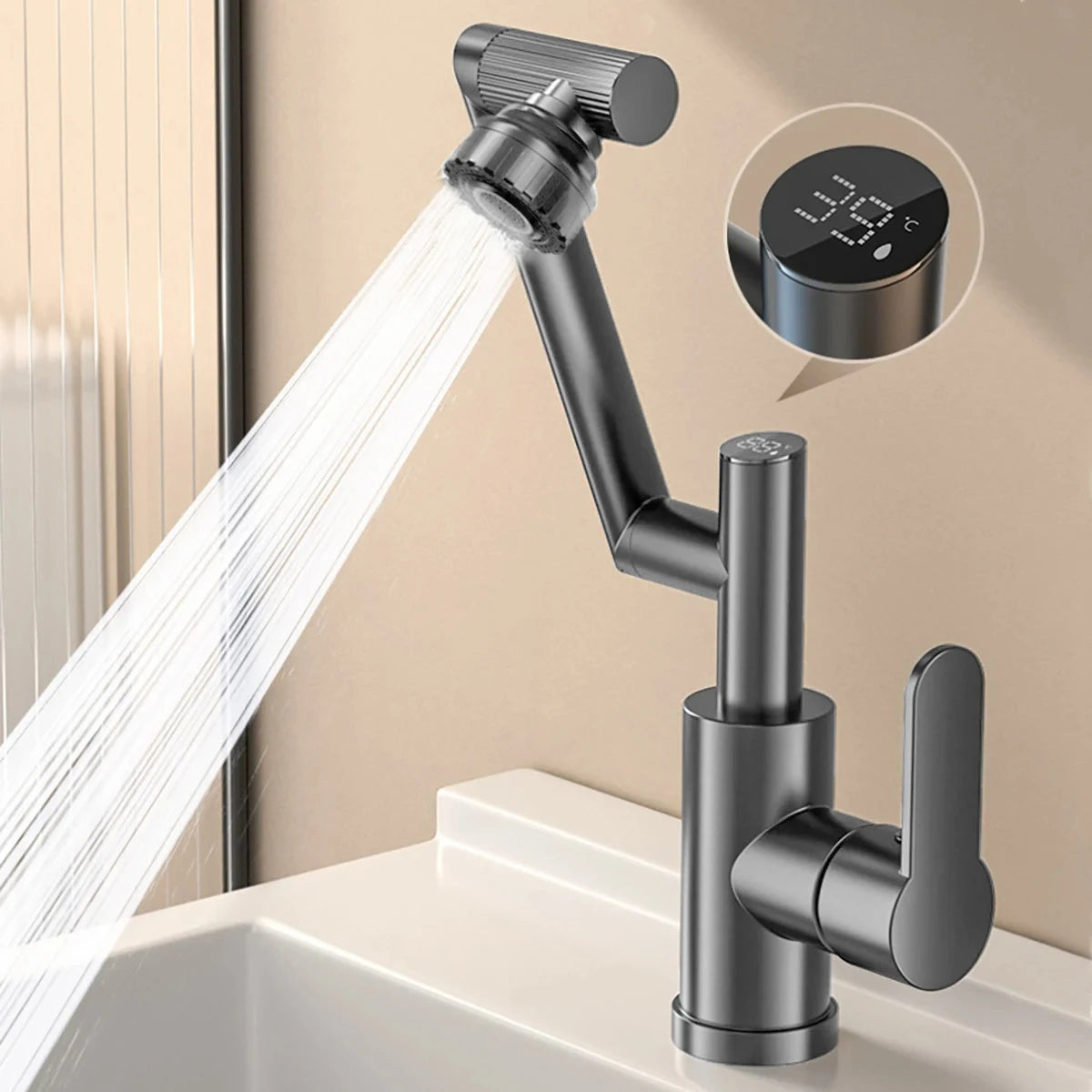 Digital Display LED Basin Faucet