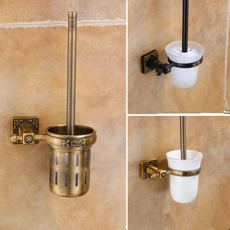 Toilet Brush Holder with Brush Aluminum