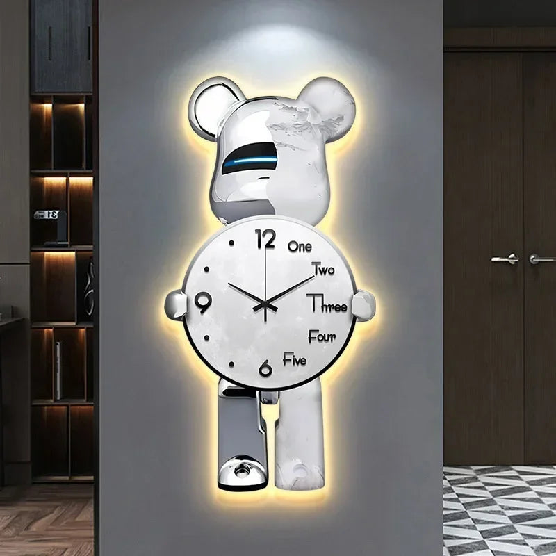 Bear Wall Clocks LED Lamp