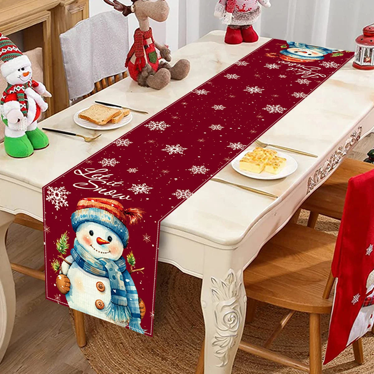 Christmas Snowman Table Runner