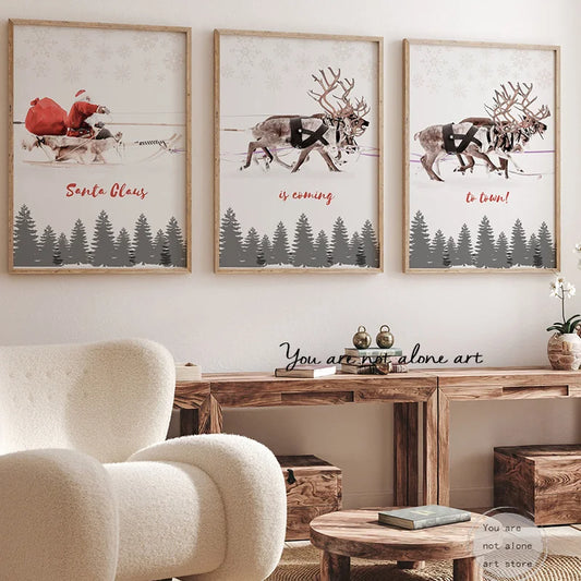 Christmas Wall Canvas Painting