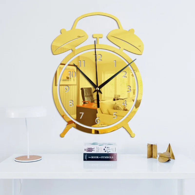 Wall Mirror Alarm Clock