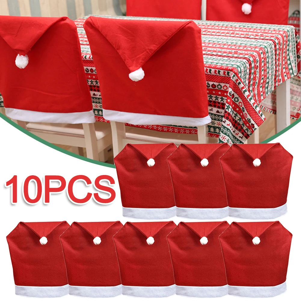 Red Christmas Chair Cover