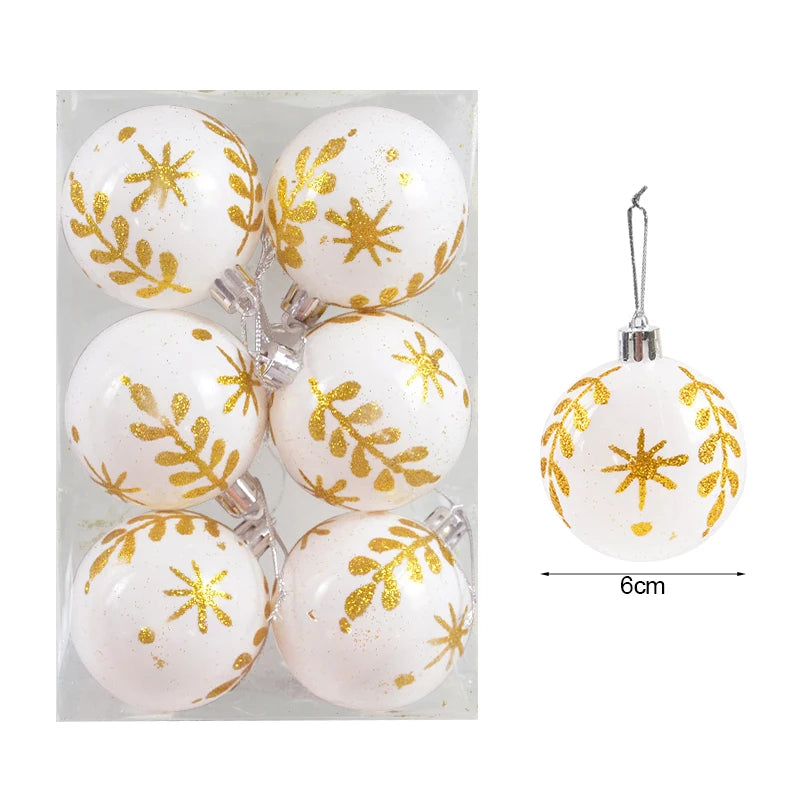 6Pcs/box 6cm Christmas Ball