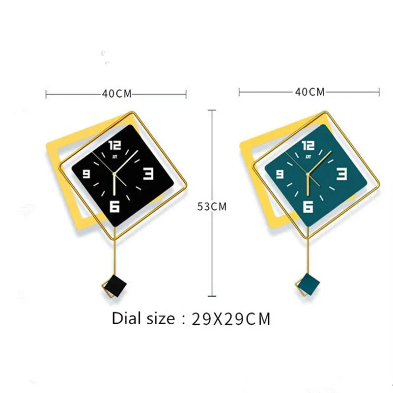 3D Swing Wall Clock 2