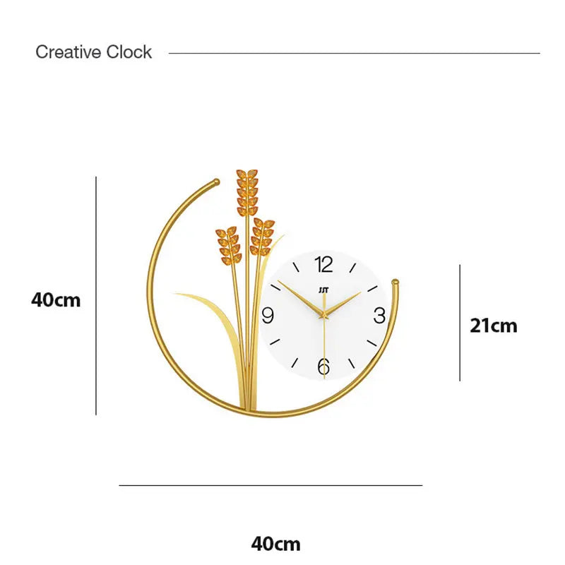 Barley Wall Clock, Living Room