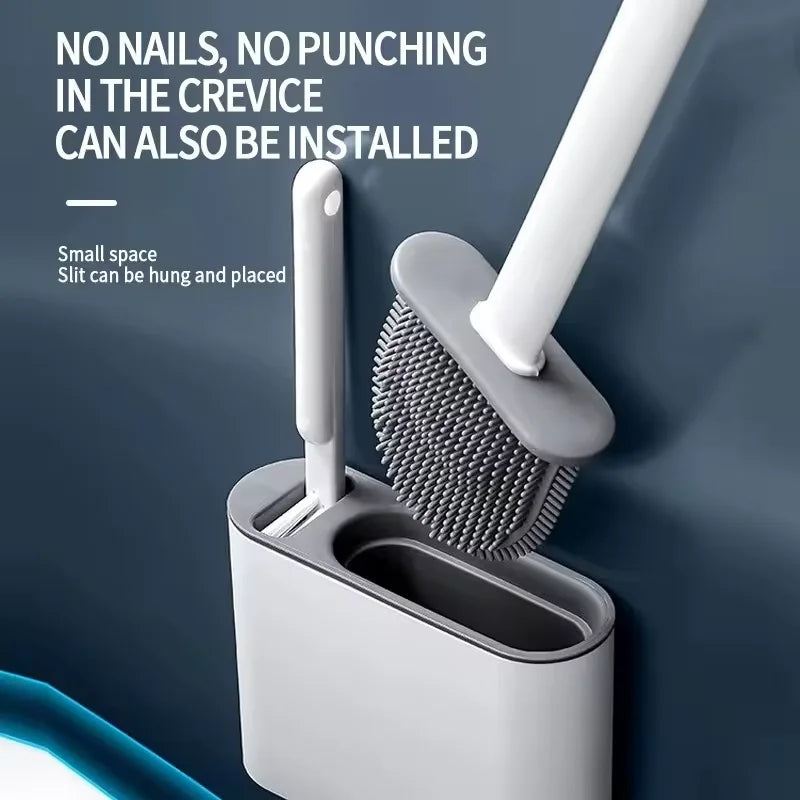 Wall Hanging Toilet Cleaning WC Brush Holder