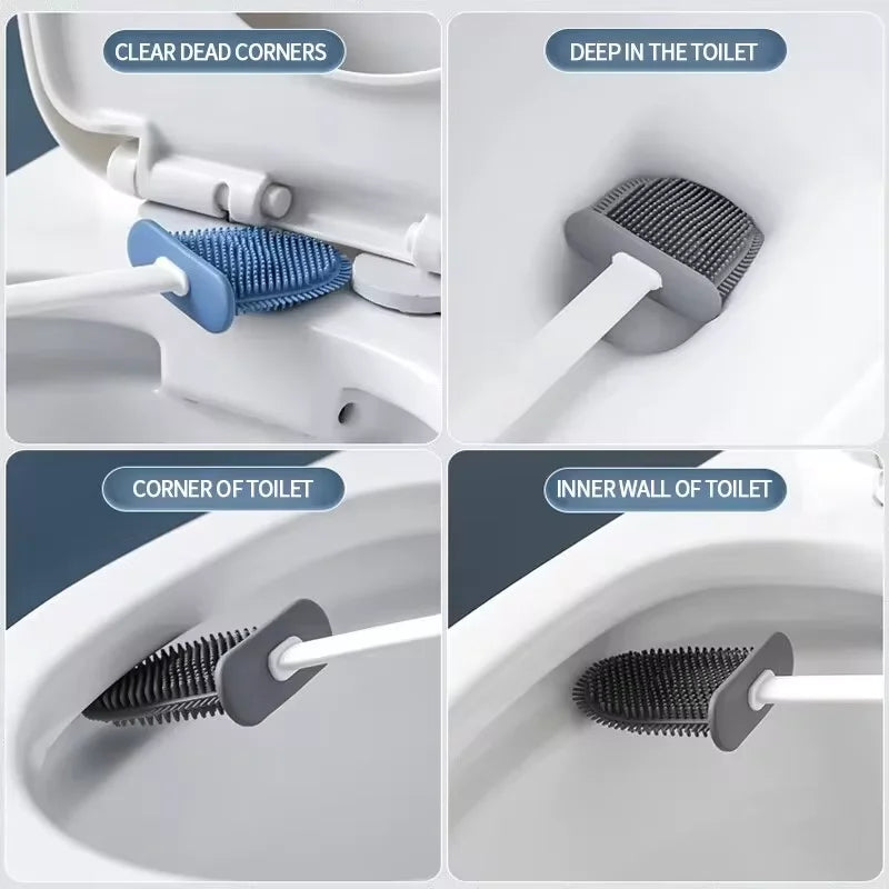 Wall Hanging Toilet Cleaning WC Brush Holder