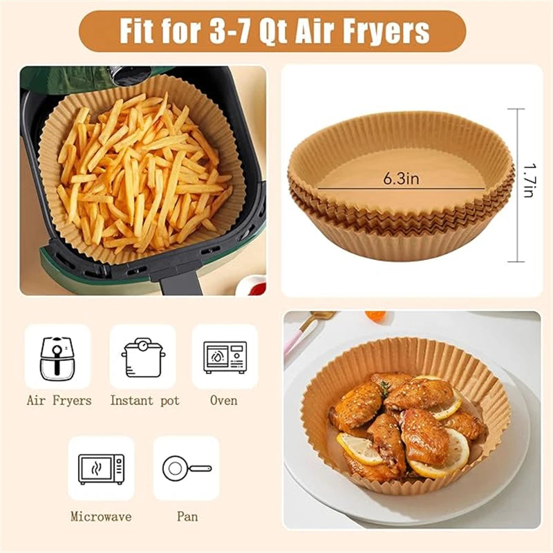 50PCS Air Fryer Disposable Paper