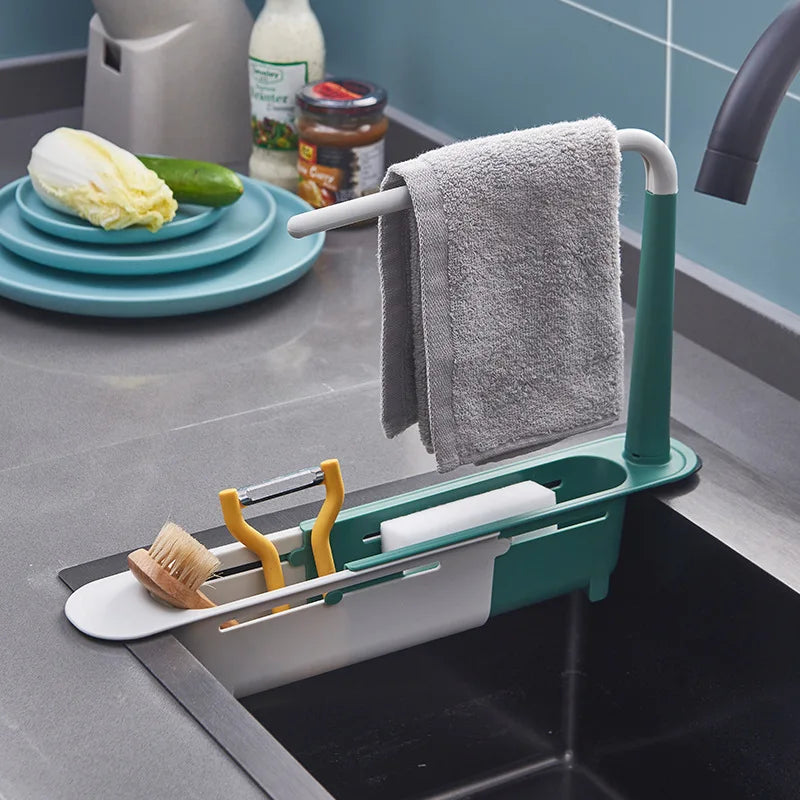 Telescopic Sink Shelf Kitchen