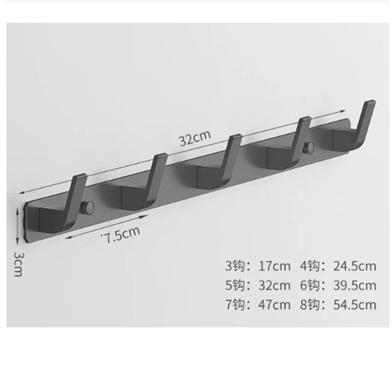 Wall Mounted Gray Towel Hanger