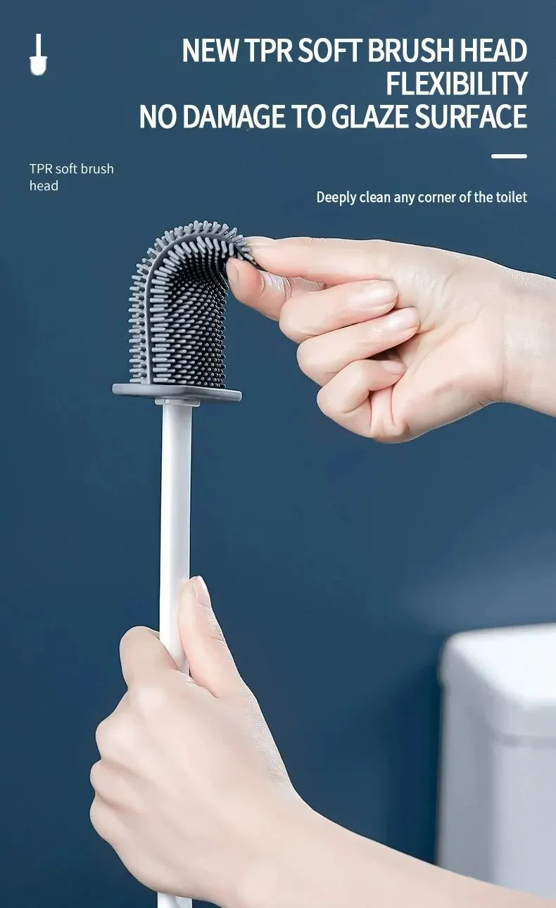 Wall Hanging Toilet Cleaning WC Brush Holder