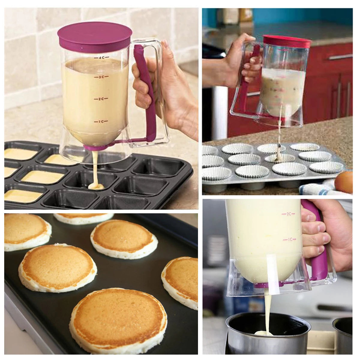 900ML Batter Separator Cupcake Pancake Cream